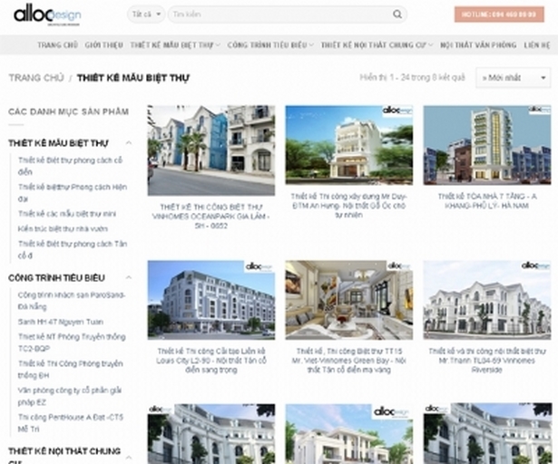 Thiết kế web giá rẻ công ty nội thất An Lộc