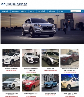Thiết kế web giá rẻ công ty TNHH ô tô Thành Công Đông Đô